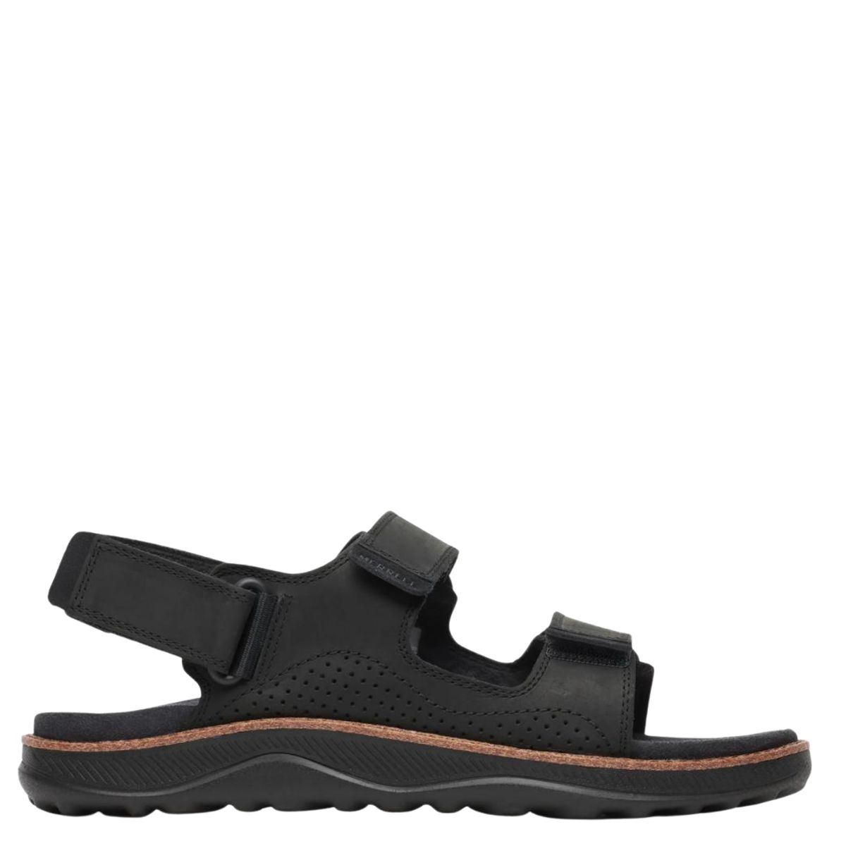 Merrell Men's Cove Leather Backstrap Sandal Black