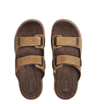 Merrell Men's Cove Leather Slide Sandal Coffee