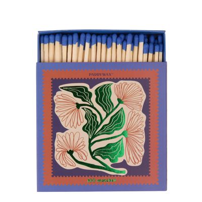 Paddywax 100 Boxed Matches | Abstract Floral