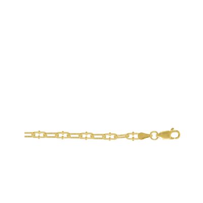HOJ Sterling Silver Gold Vermeil Granchio Chain 3.9mm 18" (GR80-G-18)