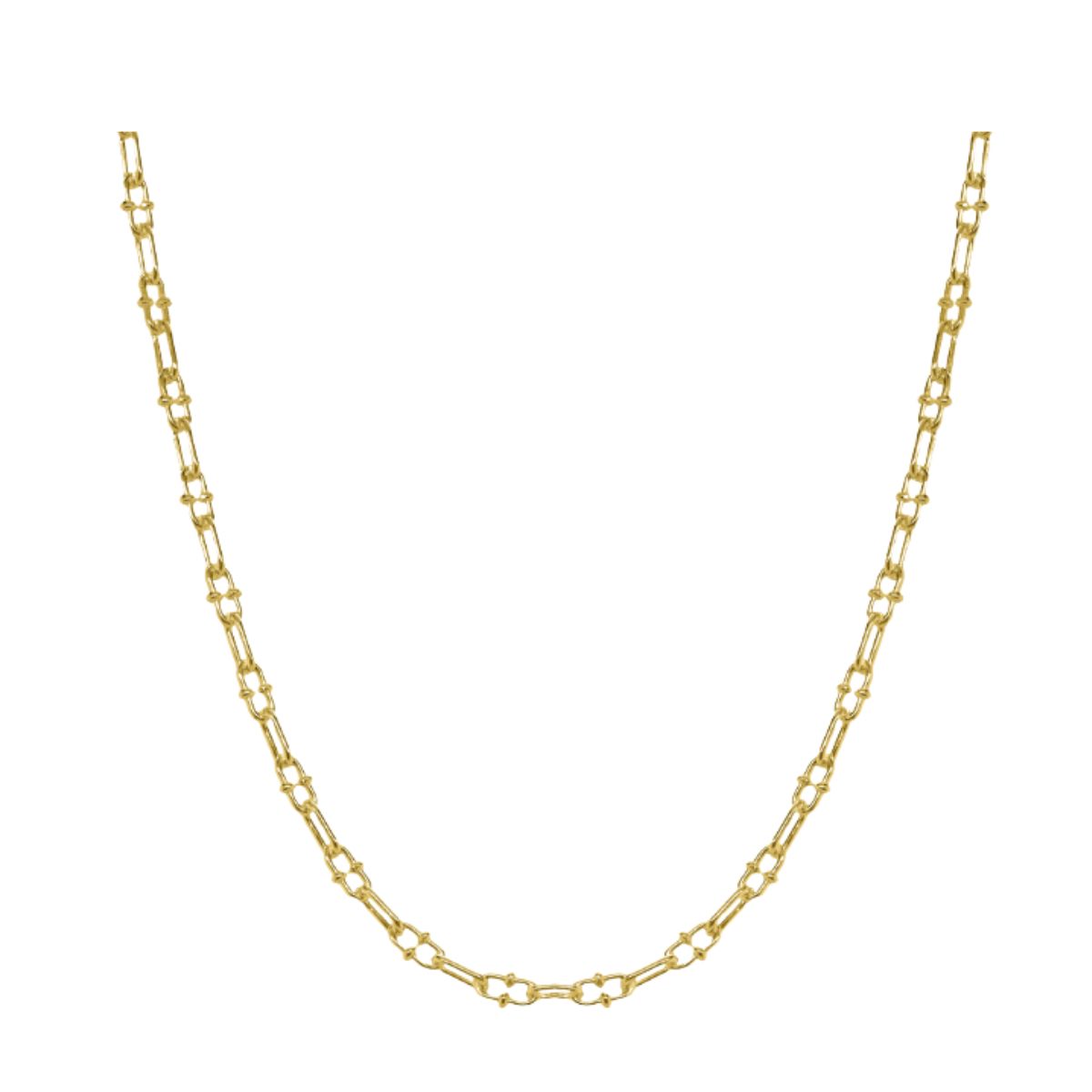HOJ Sterling Silver Gold Vermeil Granchio Chain 3.9mm 18" (GR80-G-18)