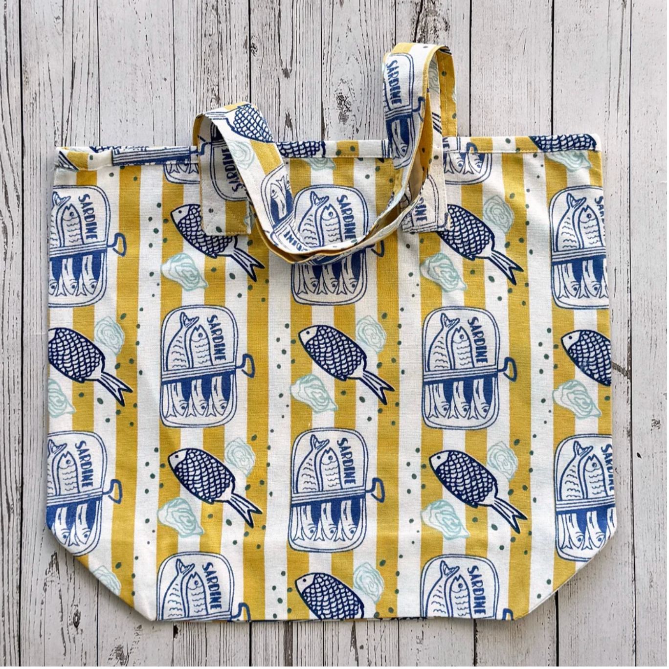 Mahogany Salty Sardine Tote Bag