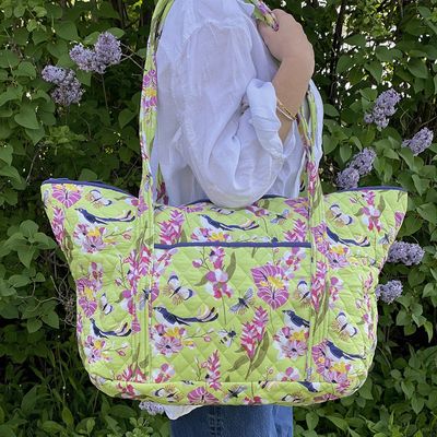 Mahogany Paradiso Quilted Tote Bag