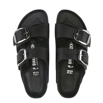 Birkenstock Arizona Big Buckle Oiled Leather Black Narrow