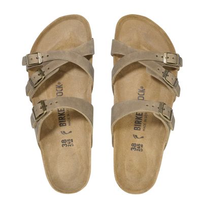 Birkenstock Franca Oiled Leather Tabacco Brown Narrow