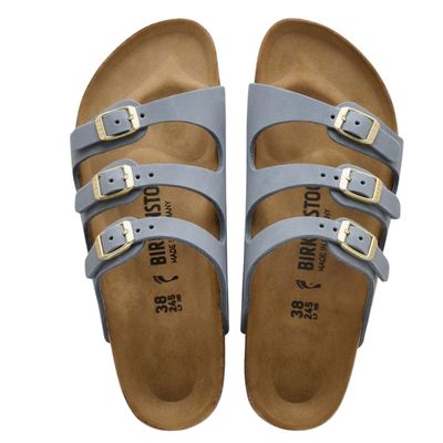 Birkenstock Florida Oiled Leather Basalt Gray