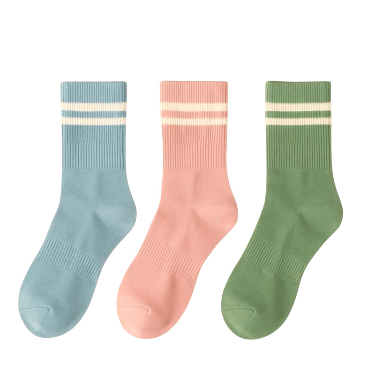 Pika &amp; Bear Bettega Crew Socks Stripe Detail (3 pack)