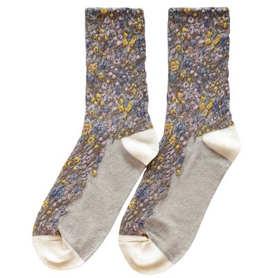 Pika &amp; Bear Brueghel Floral Crew Socks