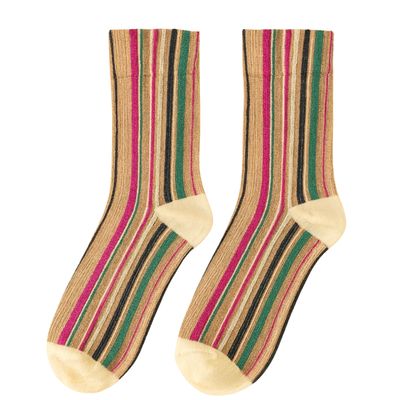 Pika &amp; Bear "Notorious" Striped Crew Socks