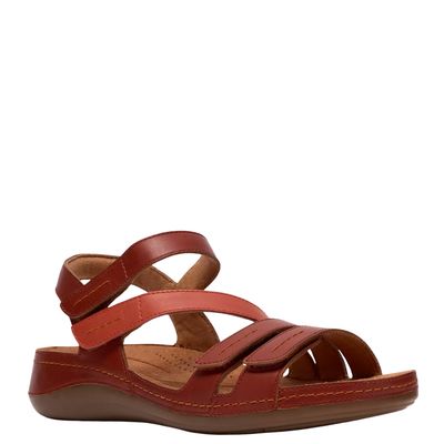Clarks Women's Cecily Mix Sandal Burnt Orange