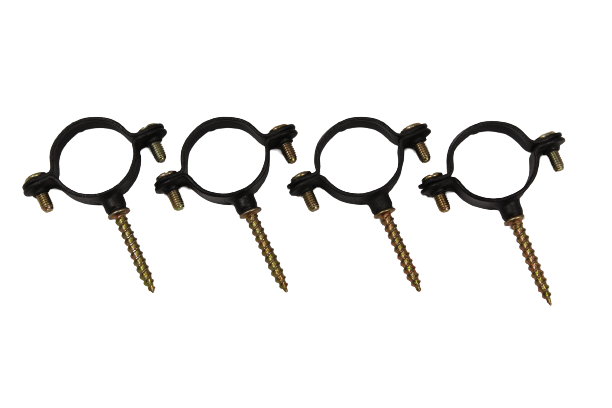 4 ABRAÇADEIRAS SIMPLES PLAST. C/ESP 28MM