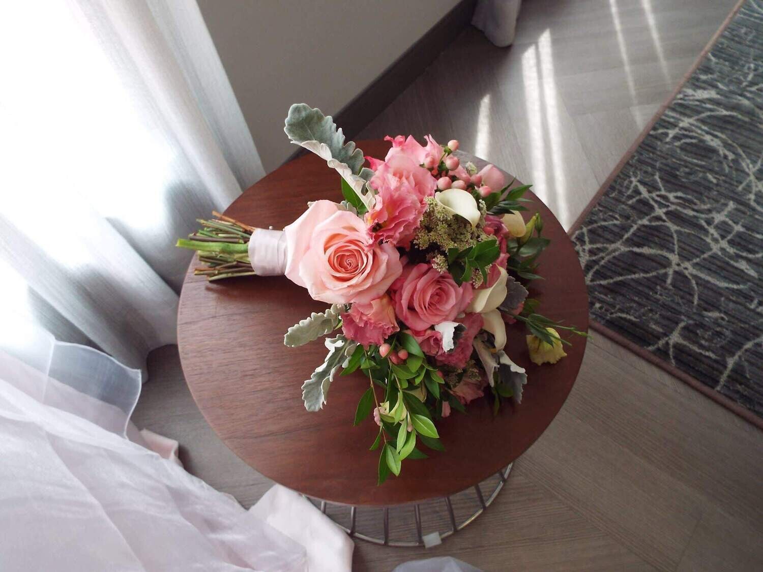 Pink Bridal Hand Tied Bouquet