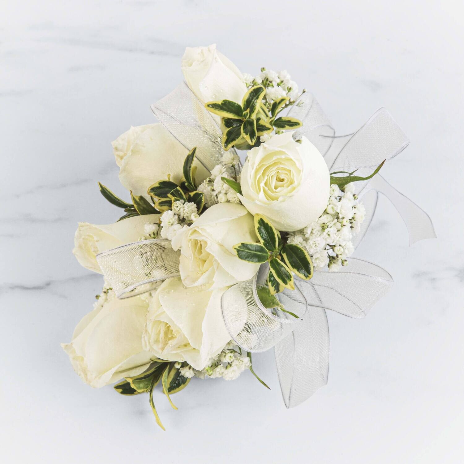 White Rose Corsage