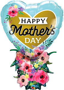 Mother&#39;s Day Heart Bouquet 38&quot; Mylar Balloon