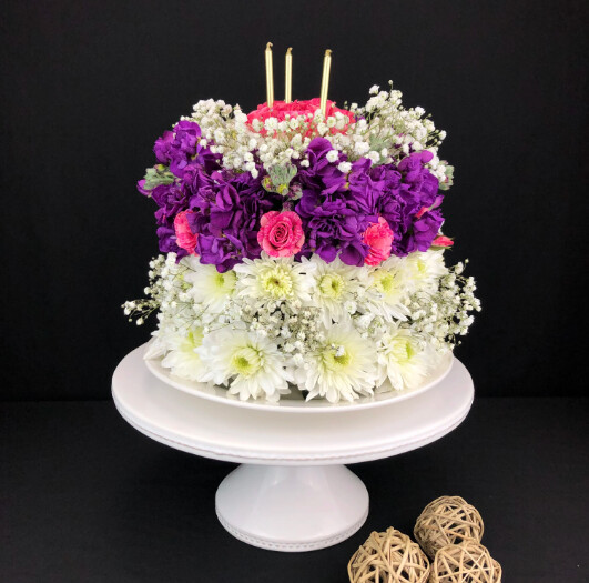 Fun Flower Birthday Cake