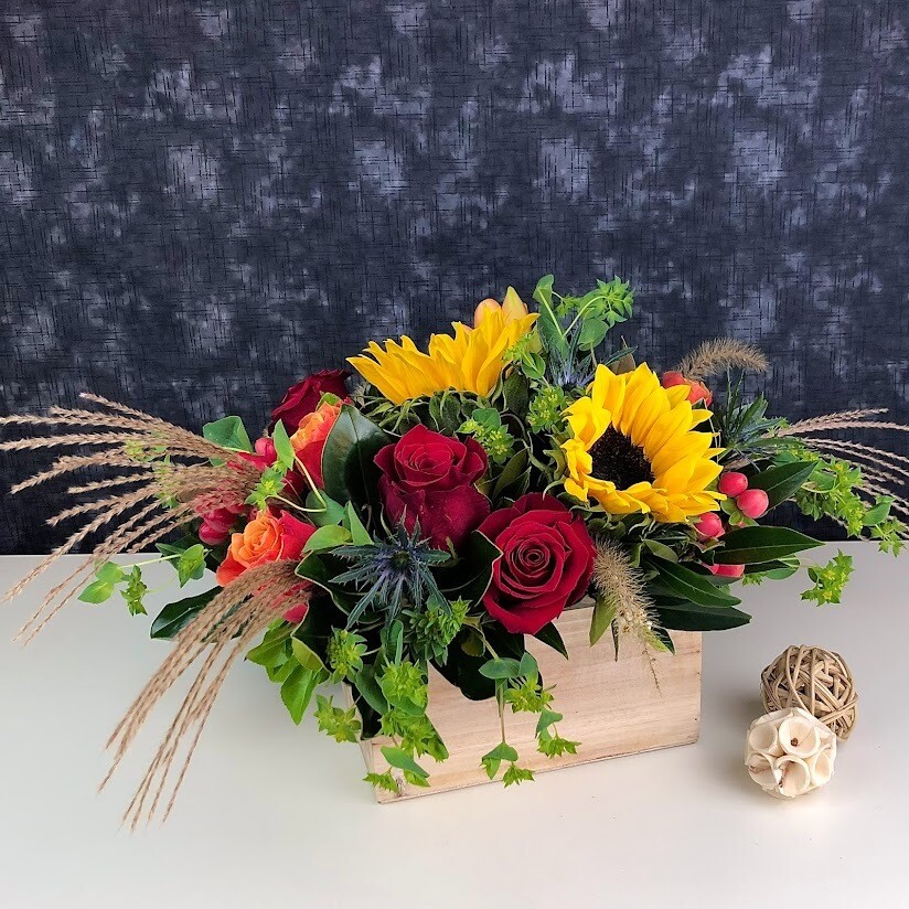 Autumn Box Floral Arrangement