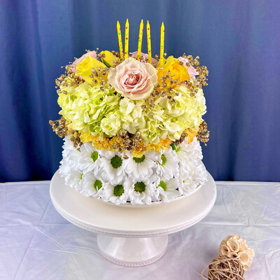 Sunshine Floral Cake Floral Arrangement front