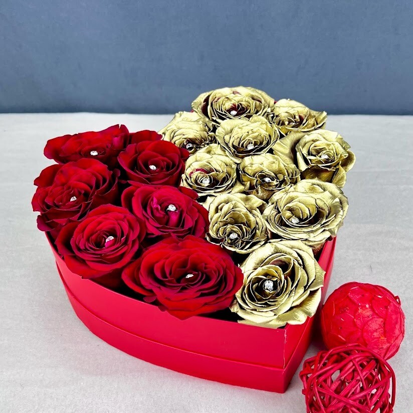 My Golden Valentine Rose Box in Maryland