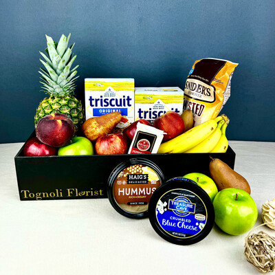The Cheese Lover Fruit And Gourmet Basket