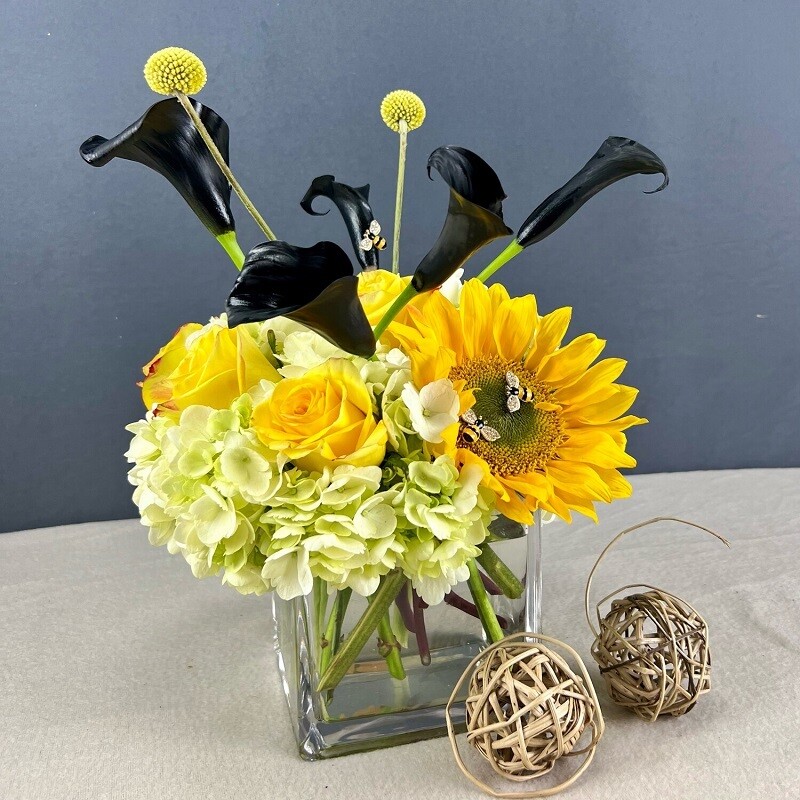 Bees and Blooms Floral Arrangement