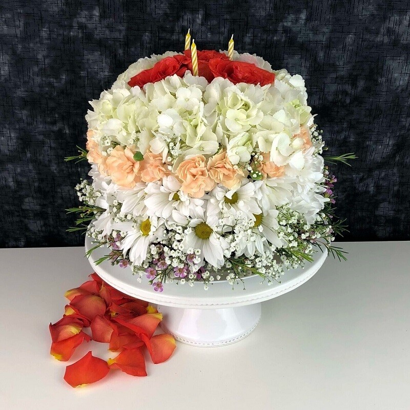 Blooming Birthday Cake Floral