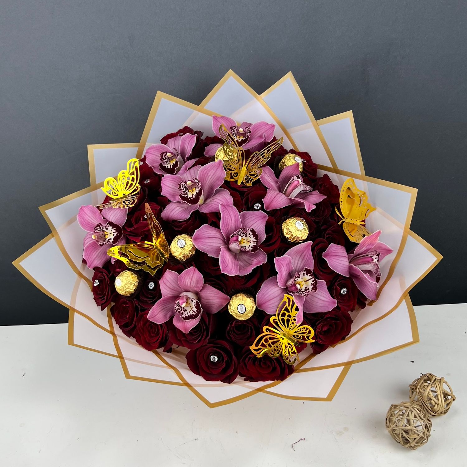 Crimson Orchid Royale Bouquet