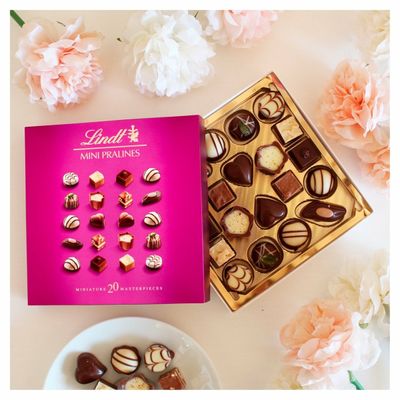 Lindt Mini Pralines Assorted Chocolate Candy Gift Box (6.2oz) 36 pieces
