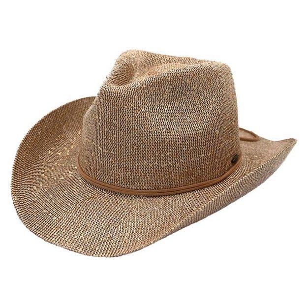 Cowboy Hat Sequin, Color: Beige