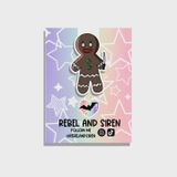 Gothic Gingerbread Man Magnetic Bookmark