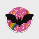 Pink Bat Gothic Sticker