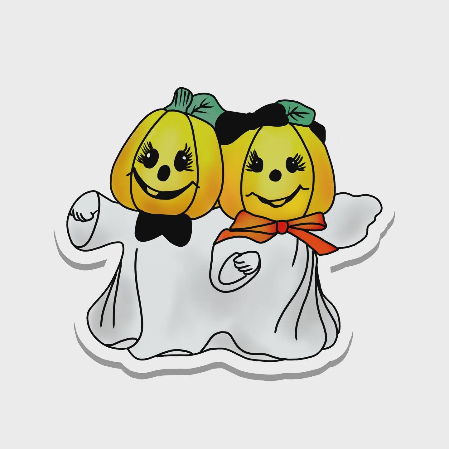 Kitsch Pumpkin Sticker