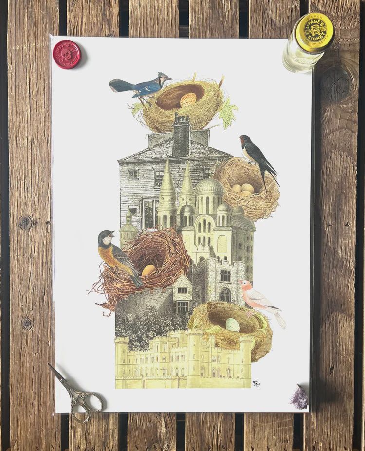 Bird House Print