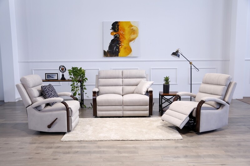 1 Seater Carla Luxury Collection Manual &amp; Motorized Recliner in Beige