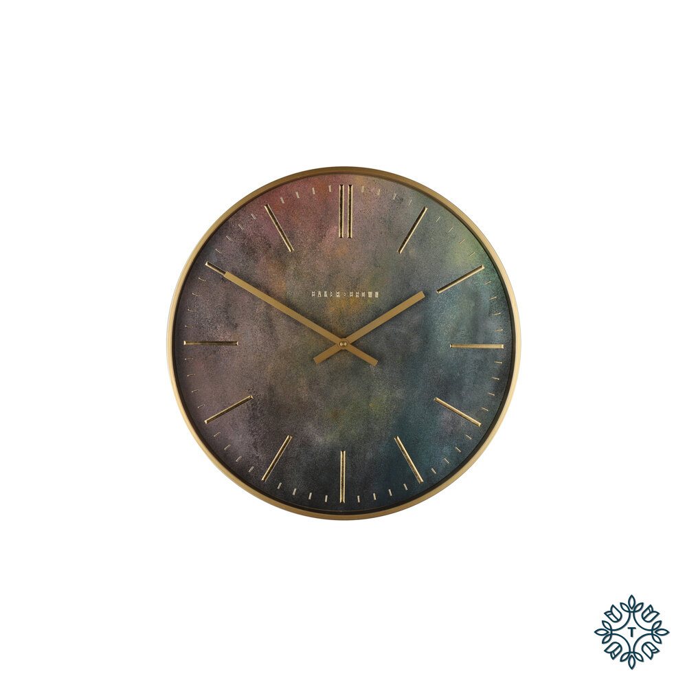Baker &amp; Brown Galaxy Indigo Clock 40cm