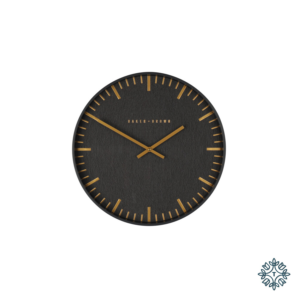 Baker &amp; Brown Noir Clock Copper 40cm