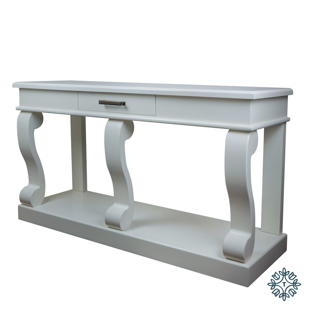 Scroll Sideboard Table Warm Grey