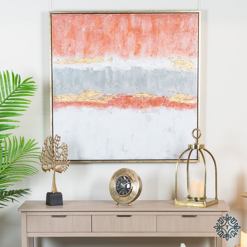 Hand Painted Canvas Raya 90x90cm