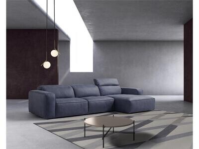 Boonman Slate Blue Chaise Longue by EKIP ITALIA - The Perfect Blend of Comfort and Style