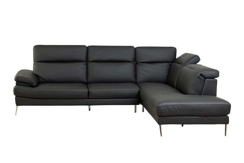 4 Seater Italian Sofa The Mood in Black 4 Seater Italian Sofa The Mood in Black