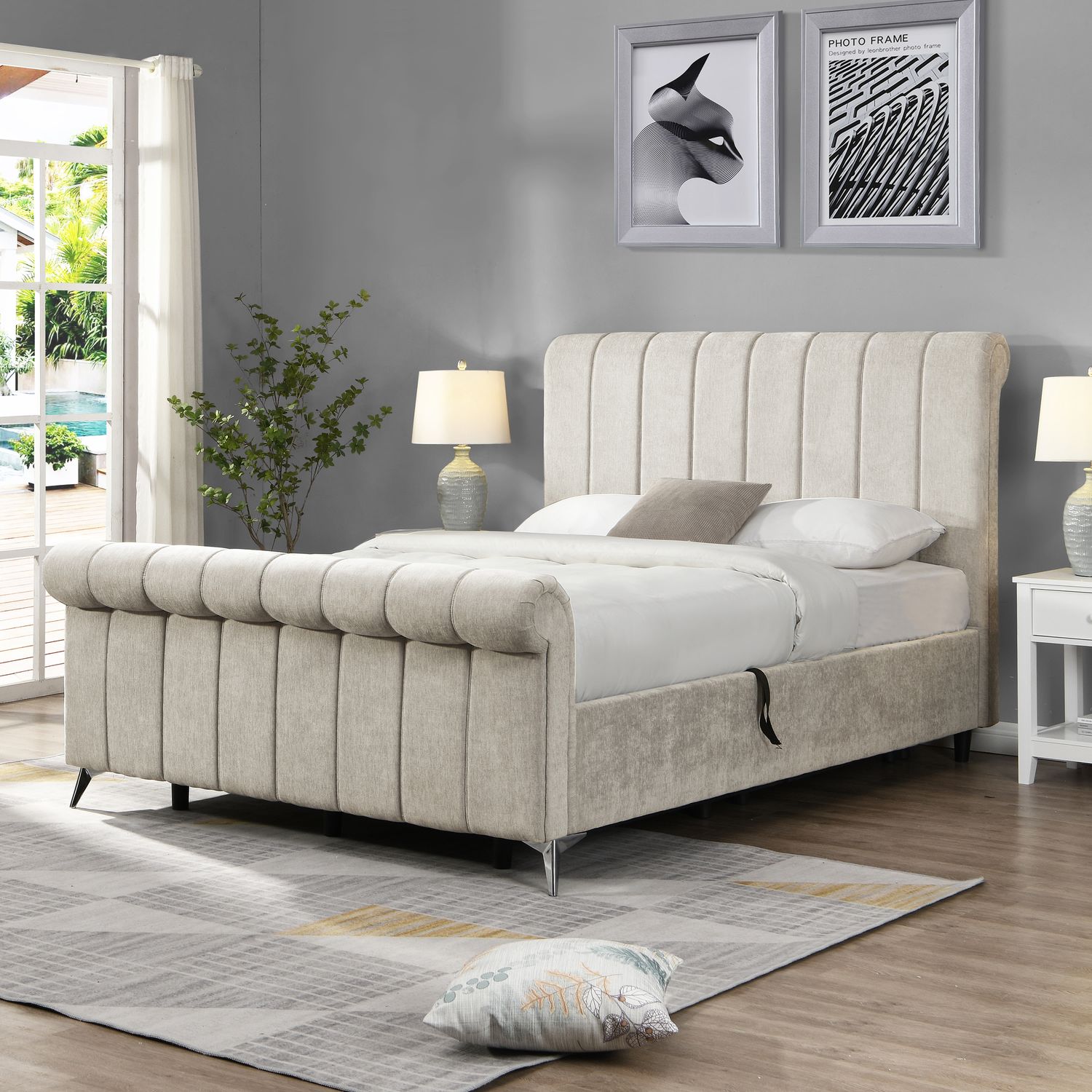 The Carlow Bed - Beige