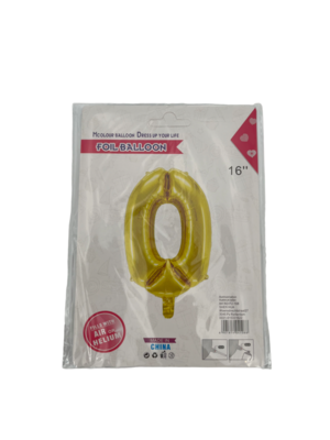 Gouden Folieballon Getallen 0-9 (40cm)