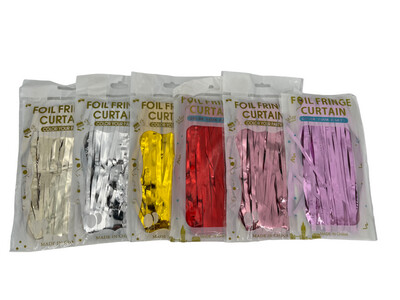 Glanzende Folie Feestgordijnen 100x200cm Meerdere Kleuren
