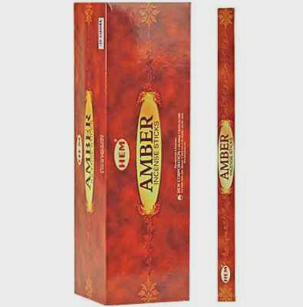 Amber Hem Wierooksticks 6x 20 sticks