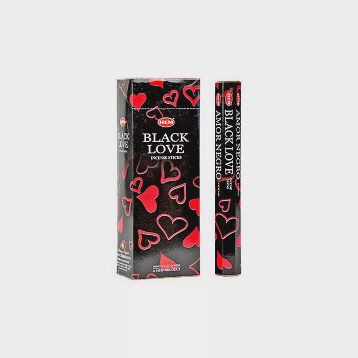 Black Love Hem Wierooksticks 6x20 sticks