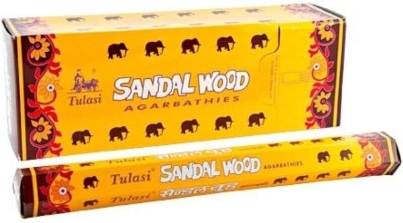 Tulasi Sandalwood Wierookstokjes 6x20 stokjes