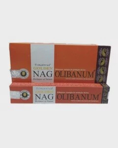 Golden Olibanum Wierookstokjes 12 doosjes 15 gram