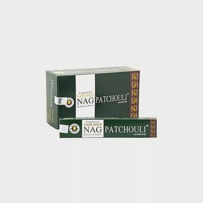 Golden Patchouli Wierookstokjes 12 doosjes 15 gram