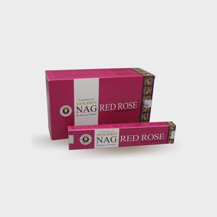 Golden Red Rose Wierookstokjes 12 doosjes 15 gram