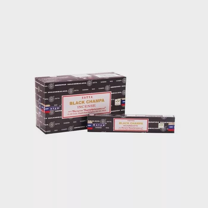 Black Champa Satya  Wierookstokjes 12x15 gram