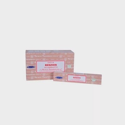 Benzoin Satya Wierookstokjes 12x15 gram
